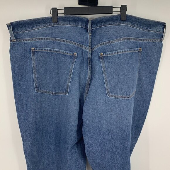Old Navy Jeans Womens Plus 26 Slouchy Taper Ankle High Rise Button Fly Blue - Picture 9 of 11